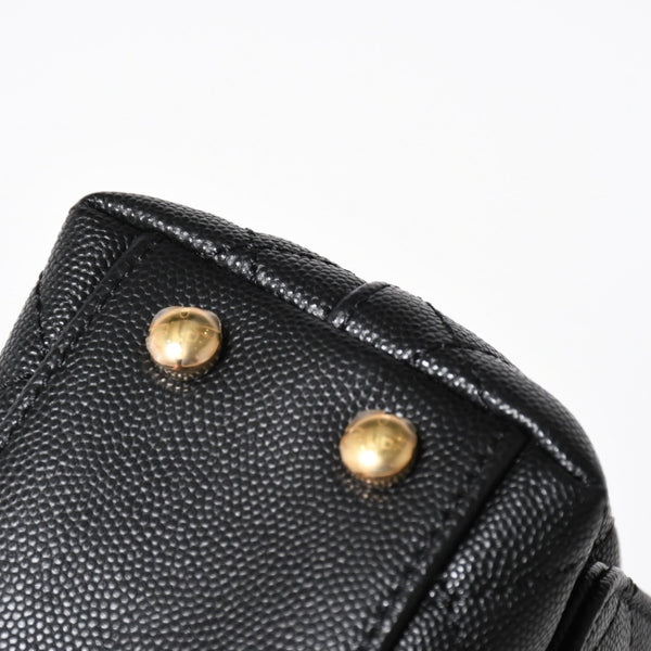 新品未使用 CHANEL シャネル ココハンドルXXS 2WAYハンドバッグ ランダム AS2215 キャビアスキン ソーブラック 中古 4a003950