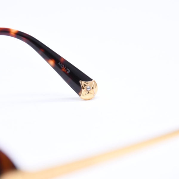 極美品 LOUIS VUITTON ルイヴィトン LV ブルーベル サングラス アイウェア Z0596E サイズ57□16 140 べっ甲カラー ゴールド 中古 4a006606