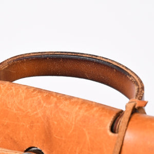 HERMES エルメス エールバッグ TGM トワルアッシュ レザー ◻︎B刻印 トートバッグ ベージュ ブラウン シルバー金具 良品 中古 4b013310