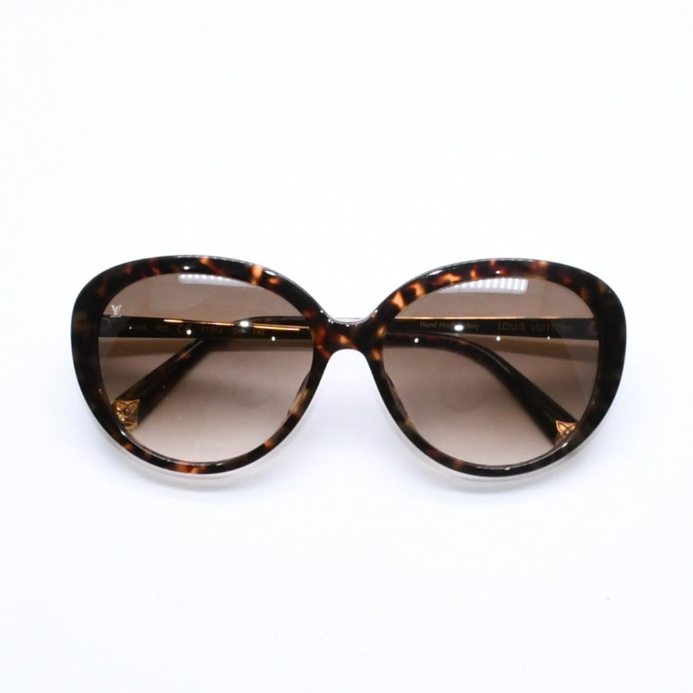 極美品 LOUIS VUITTON ルイヴィトン LV ブルーベル サングラス アイウェア Z0596E サイズ57□16 140 べっ甲カラー ゴールド 中古 4a006606