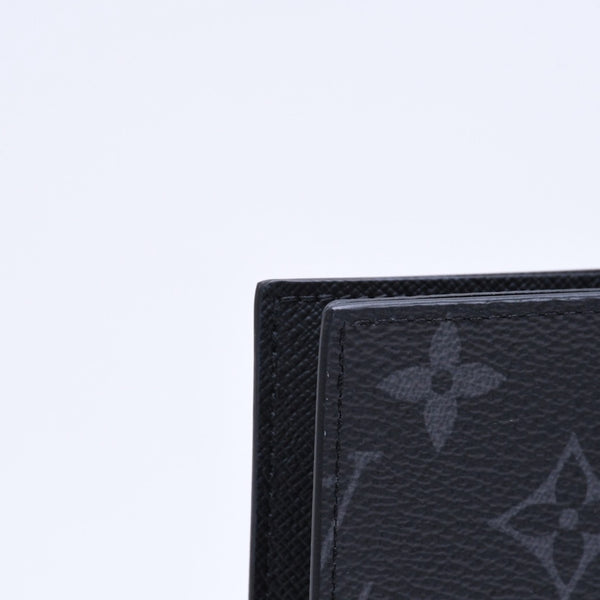 新品未使用品 LOUIS VUITTON ルイヴィトン モノグラムエクリプス クーヴェルテュール パスポールMM M64501 パスポートケース ブラック 中古 4a006609