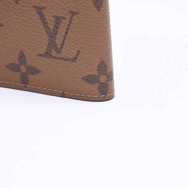 新品未使用品 LOUIS VUITTON ルイヴィトン モノグラムリバース クーヴェルテュールパスポール M26571 ブラウン 中古 4a006623