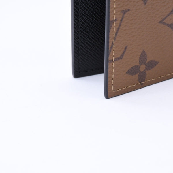 新品未使用品 LOUIS VUITTON ルイヴィトン モノグラムリバース クーヴェルテュールパスポール M26571 ブラウン 中古 4a006623