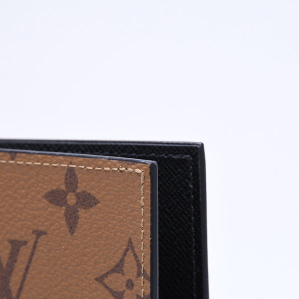 新品未使用品 LOUIS VUITTON ルイヴィトン モノグラムリバース クーヴェルテュールパスポール M26571 ブラウン 中古 4a006623