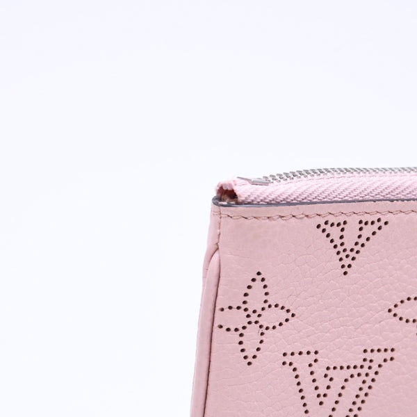 極美品 LOUIS VUITTON ルイヴィトン ポシェット クレ コインケース 小銭入れ M69508 モノグラム マヒナ サーモンピンク 中古 4a006603