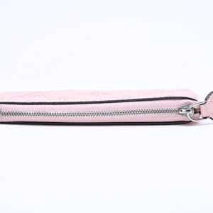 極美品 LOUIS VUITTON ルイヴィトン ポシェット クレ コインケース 小銭入れ M69508 モノグラム マヒナ サーモンピンク 中古 4a006603