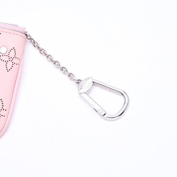 極美品 LOUIS VUITTON ルイヴィトン ポシェット クレ コインケース 小銭入れ M69508 モノグラム マヒナ サーモンピンク 中古 4a006603