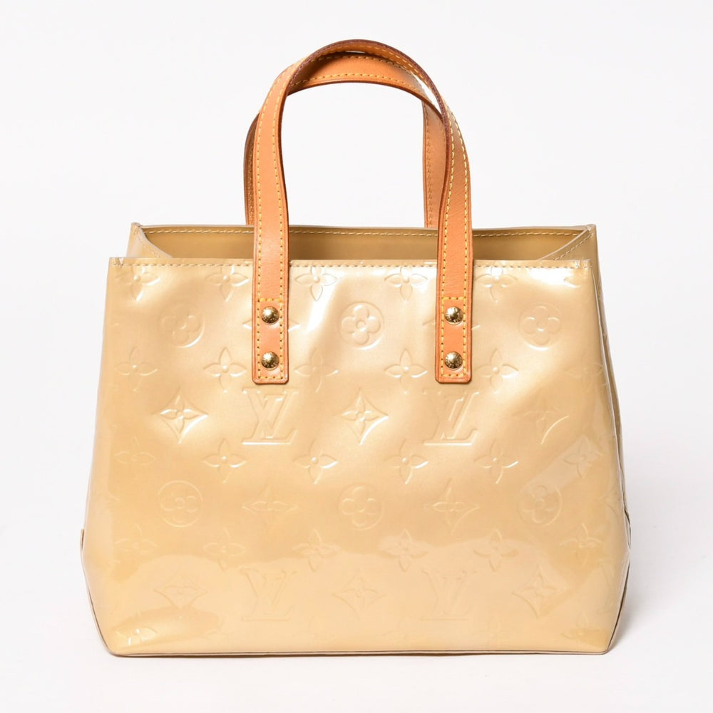 Very good condition Louis Vuitton Tote Bag Gold hardware Vernis M91334 Beige Used 4a003476