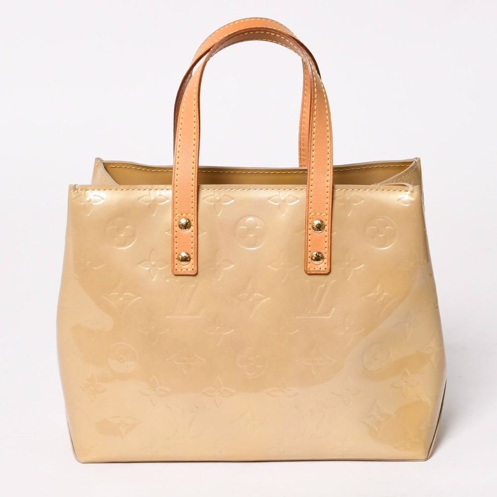 Very good condition Louis Vuitton Tote Bag Gold hardware Vernis M91334 Beige Used 4a003476
