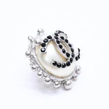 画像をギャラリービューアに読み込む, 極美品 CHANEL シャネル ピアス ココマーク ラインストーン パール 02C刻印 シルバー GP 重量約10.78g 中古 4c063599