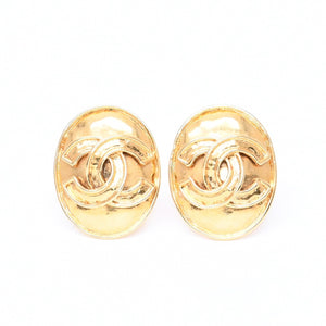 Very Good Condition CHANEL VINTAGE Vintage Coco Mark Earrings Weight Approximately 18.95g 94P Stamp GP Metal Gold Binaural Used 4c073808