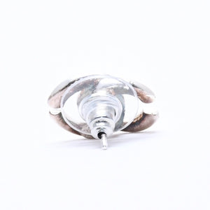 Very Good Condition CHANEL Earrings Coco Mark Silver White 01 A Stamp Made in France One Ear Weight Approx. 1.46g Used 4c061142