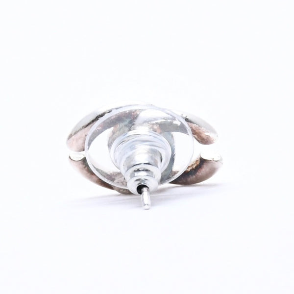 Very Good Condition CHANEL Earrings Coco Mark Silver White 01 A Stamp Made in France One Ear Weight Approx. 1.46g Used 4c061142
