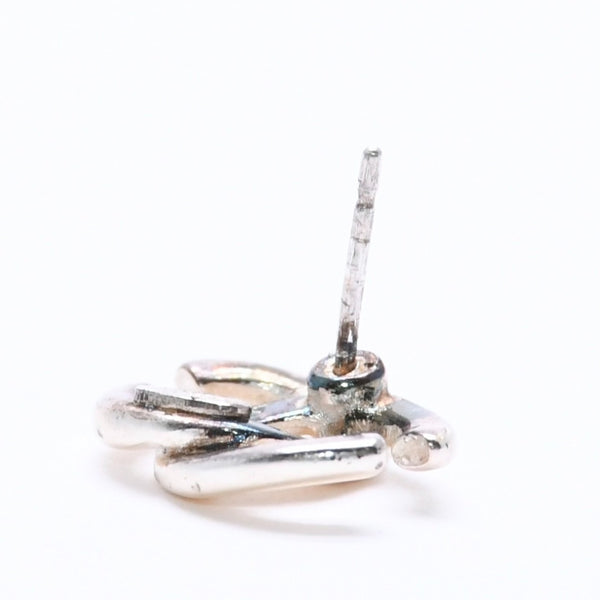 Very Good Condition CHANEL Earrings Coco Mark Silver White 01 A Stamp Made in France One Ear Weight Approx. 1.46g Used 4c061142