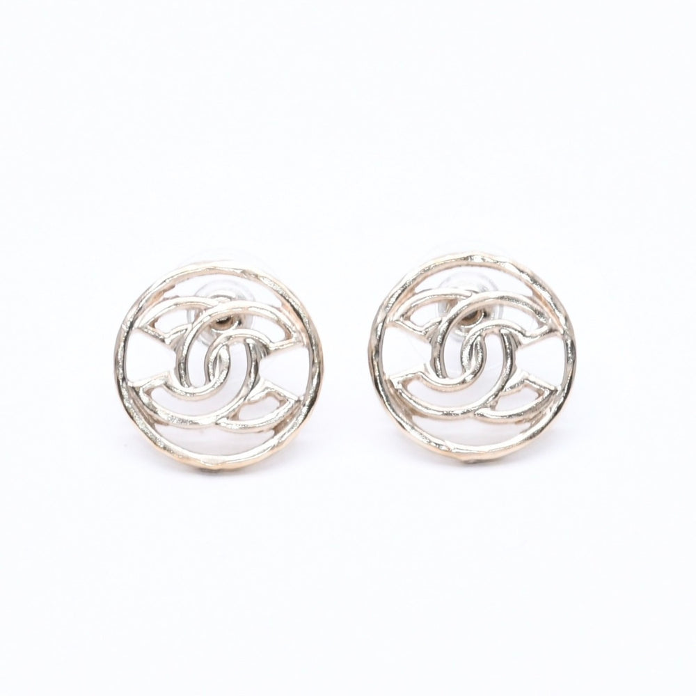 CHANEL シャネル ココマーク ピアス アクセサリー 重量約3.86g B17C刻印 GP メタル ゴールド 両耳用 美品 中古 65221