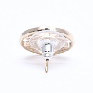CHANEL Cocomark Earrings Accessories Weight Approx. 3.86g B17C Engraved GP Metal Gold For Both Ears Good Condition Used 65221