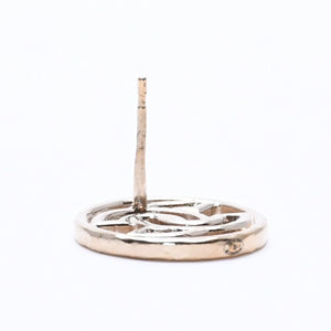 CHANEL Cocomark Earrings Accessories Weight Approx. 3.86g B17C Engraved GP Metal Gold For Both Ears Good Condition Used 65221