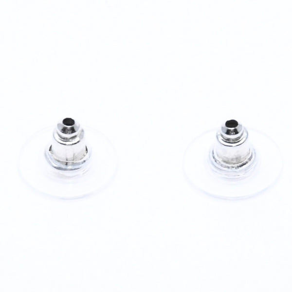 CHANEL Cocomark Earrings Accessories Weight Approx. 3.86g B17C Engraved GP Metal Gold For Both Ears Good Condition Used 65221