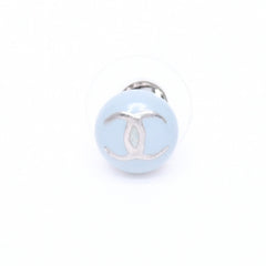 極美品 CHANEL シャネル ピアス イヤリング ココマーク ライトブルー ブルー ミニ 03 C刻印 片耳 重量約1.20g フランス製 中古 4c060801