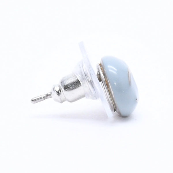 極美品 CHANEL シャネル ピアス イヤリング ココマーク ライトブルー ブルー ミニ 03 C刻印 片耳 重量約1.20g フランス製 中古 4c060801