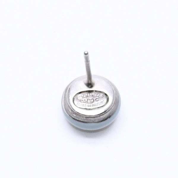 極美品 CHANEL シャネル ピアス イヤリング ココマーク ライトブルー ブルー ミニ 03 C刻印 片耳 重量約1.20g フランス製 中古 4c060801