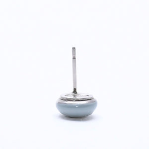 極美品 CHANEL シャネル ピアス イヤリング ココマーク ライトブルー ブルー ミニ 03 C刻印 片耳 重量約1.20g フランス製 中古 4c060801