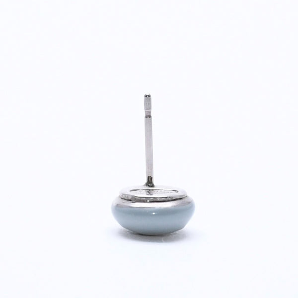 極美品 CHANEL シャネル ピアス イヤリング ココマーク ライトブルー ブルー ミニ 03 C刻印 片耳 重量約1.20g フランス製 中古 4c060801