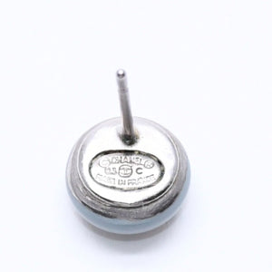 極美品 CHANEL シャネル ピアス イヤリング ココマーク ライトブルー ブルー ミニ 03 C刻印 片耳 重量約1.20g フランス製 中古 4c060801