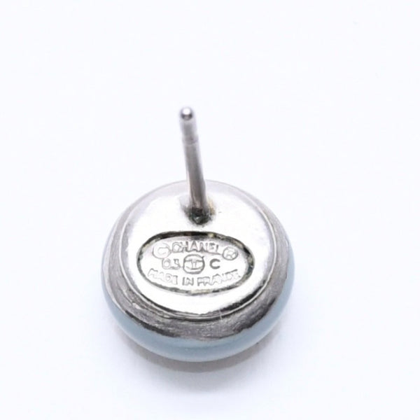 極美品 CHANEL シャネル ピアス イヤリング ココマーク ライトブルー ブルー ミニ 03 C刻印 片耳 重量約1.20g フランス製 中古 4c060801