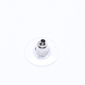 極美品 CHANEL シャネル ピアス イヤリング ココマーク ライトブルー ブルー ミニ 03 C刻印 片耳 重量約1.20g フランス製 中古 4c060801