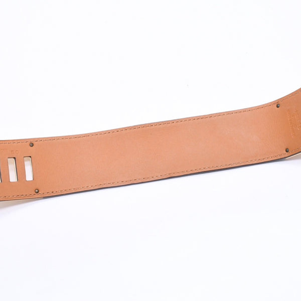 極美品 HERMES エルメス ケリードッグ ブレスレット バングル GP レザー ◻︎R刻印 グリーン ゴールド金具 中古 4a006569