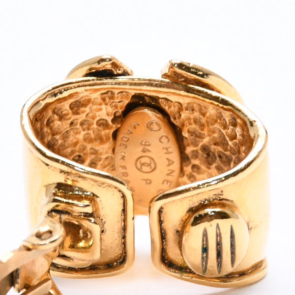 極美品 CHANEL シャネル イヤリング ピアス Coco Mark ココマーク ゴールド 94P刻印 重量約23.4g 中古 4c064019