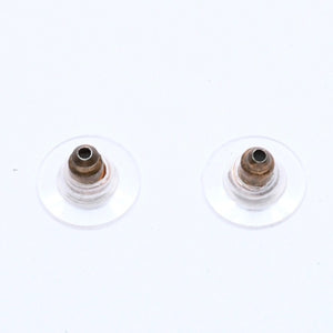 Very Good Condition CHANEL Earrings Coco Mark Rhinestone Weight 2.92 8c Engraved White Clear Gold Hardware Used 4c059960