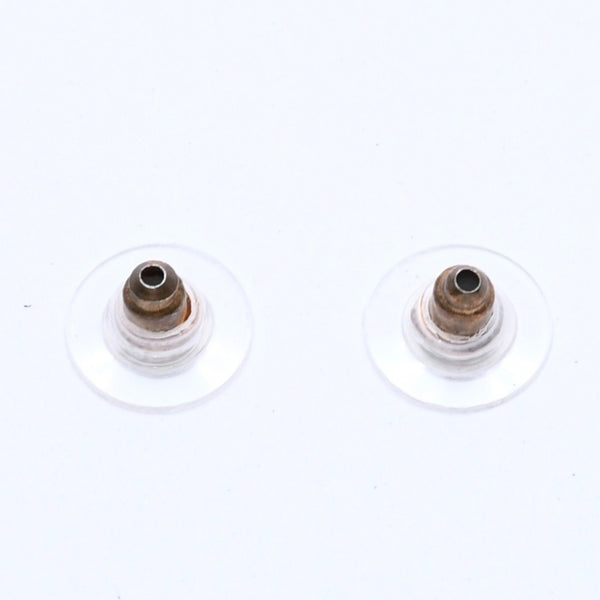 Very Good Condition CHANEL Earrings Coco Mark Rhinestone Weight 2.92 8c Engraved White Clear Gold Hardware Used 4c059960