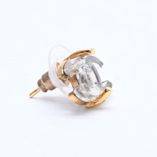 画像をギャラリービューアに読み込む, CHANEL シャネル ココマーク ピアス アクセサリー 重量約2.28g 02A刻印 メタル クリア ゴールド 両耳用 美品 中古 4c066599