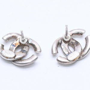CHANEL シャネル ココマーク ピアス アクセサリー 重量約2.97g 01A刻印 メタル シルバー 両耳用 美品 中古 4c073142