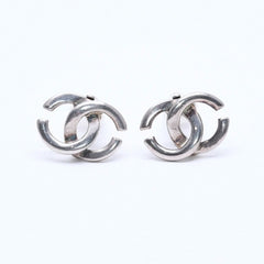CHANEL シャネル イヤリング ピアス ココマーク 01P刻印 シルバー GP メタル 重量約6.14g 美品 中古 4c071958