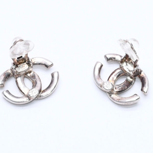 CHANEL シャネル イヤリング ピアス ココマーク 01P刻印 シルバー GP メタル 重量約6.14g 美品 中古 4c071958