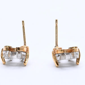 CHANEL シャネル ココマーク ピアス アクセサリー 重量約2.28g 02A刻印 メタル クリア ゴールド 両耳用 美品 中古 4c066599