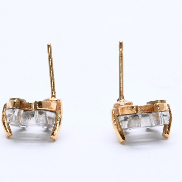 CHANEL シャネル ココマーク ピアス アクセサリー 重量約2.28g 02A刻印 メタル クリア ゴールド 両耳用 美品 中古 4c066599