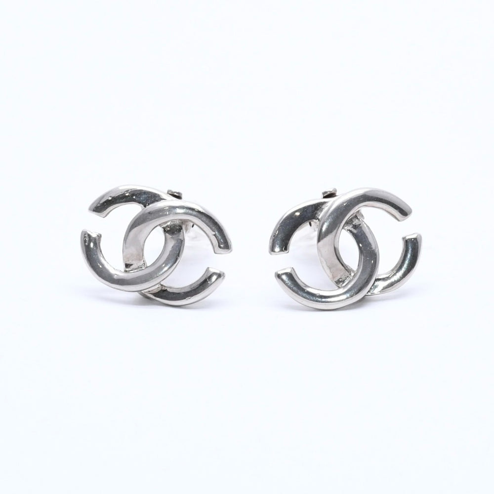 極美品 CHANEL シャネル イヤリング ピアス ココマーク 01P刻印 シルバー GP メタル 重量約6.32g 中古4c070652