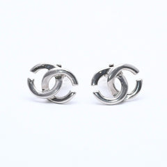極美品 CHANEL シャネル イヤリング ピアス ココマーク 01P刻印 シルバー GP メタル 重量約6.32g 中古4c070652