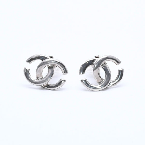 極美品 CHANEL シャネル イヤリング ピアス ココマーク 01P刻印 シルバー GP メタル 重量約6.32g 中古4c070652