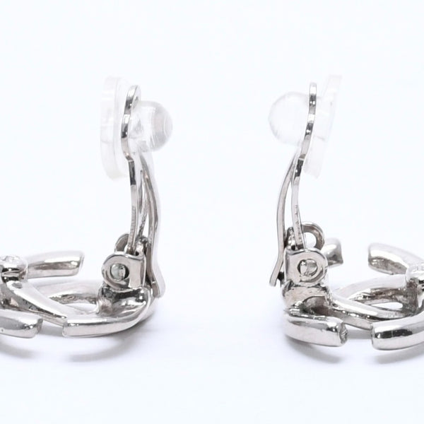 極美品 CHANEL シャネル イヤリング ピアス ココマーク 01P刻印 シルバー GP メタル 重量約6.32g 中古4c070652