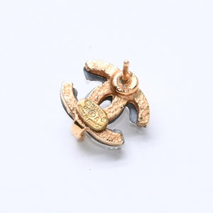 CHANEL シャネル ココマーク ピアス アクセサリー 重量約2.28g 02A刻印 メタル クリア ゴールド 両耳用 美品 中古 4c066599