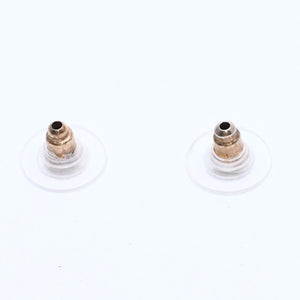 CHANEL シャネル ココマーク ピアス アクセサリー 重量約2.28g 02A刻印 メタル クリア ゴールド 両耳用 美品 中古 4c066599