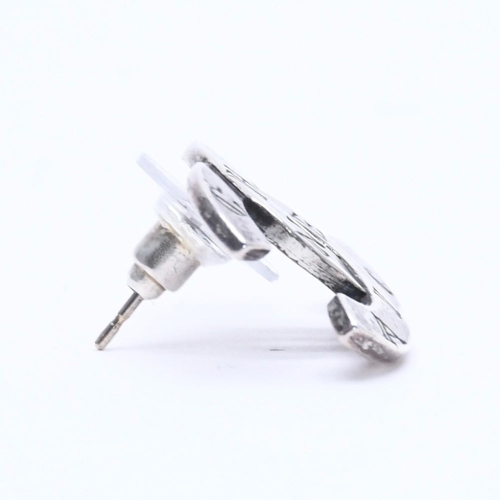 CHANEL Coco Mark Cambon Line Silver Earrings Vintage Weight Approx. 4.03g Good Condition Used 4c067077