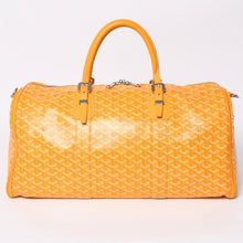 将图片加载到图库查看器中。 GOYARD ゴヤール ボーイング65 ボストンバッグ ヘリンボーン ゴヤールデインキャンバス イエロー シルバー金具 美品 中古 4a006424