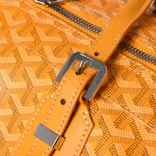 将图片加载到图库查看器中。 GOYARD ゴヤール ボーイング65 ボストンバッグ ヘリンボーン ゴヤールデインキャンバス イエロー シルバー金具 美品 中古 4a006424