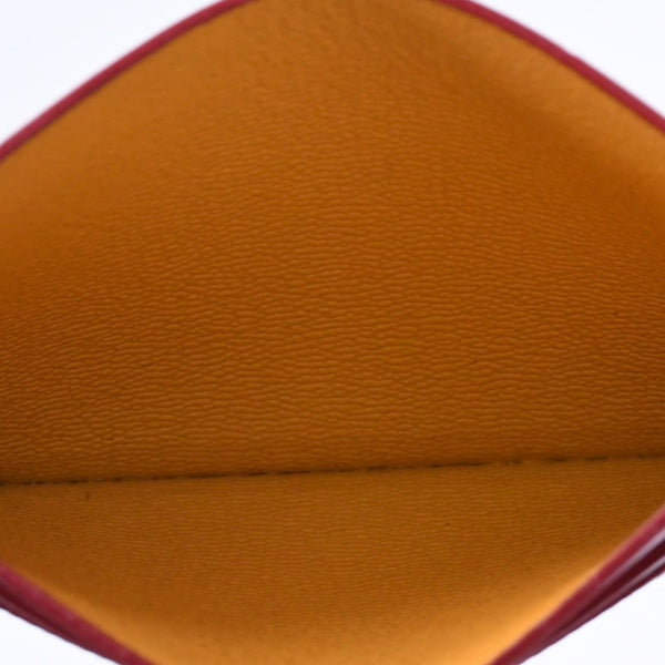 GOYARD ゴヤール サン・シュルピス カードケース レッド STSULPPMLTY02CL02X レザー PVC 美品 中古 4a004295